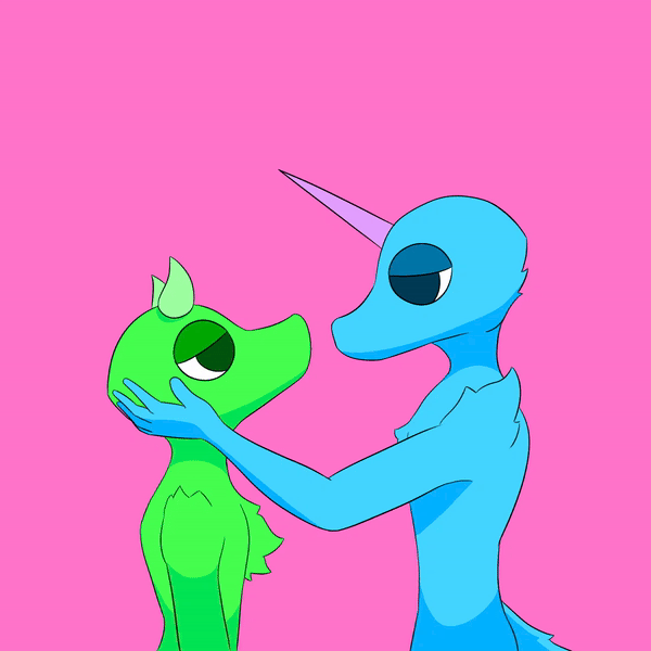 Green and Blue Valentines